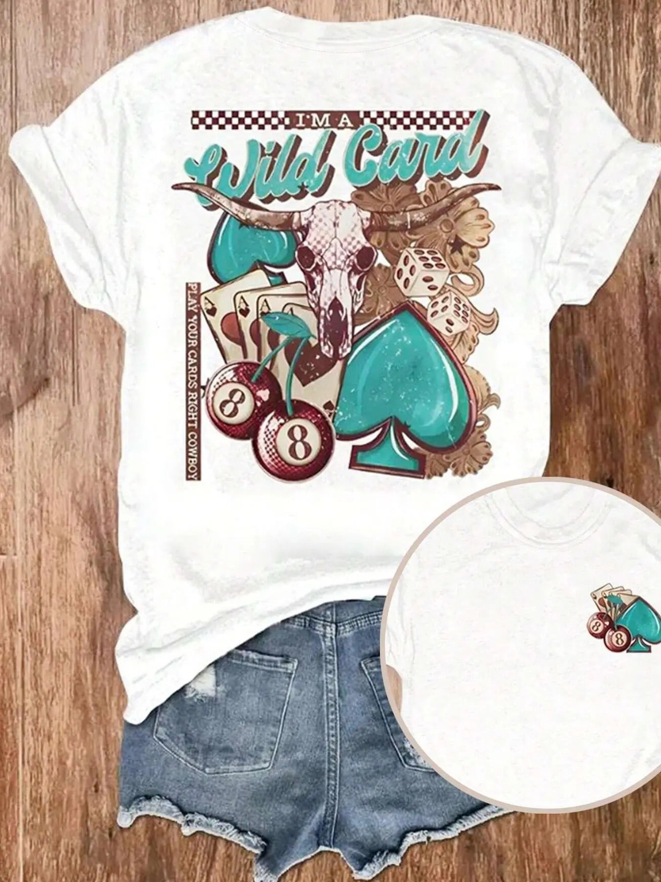 Women's Graphic & Letter Print Round Neck Tee, Vintage Trendy Casual Short Sleeve T-shirt for Daily Wear, Ladies All Seasons Clothes
