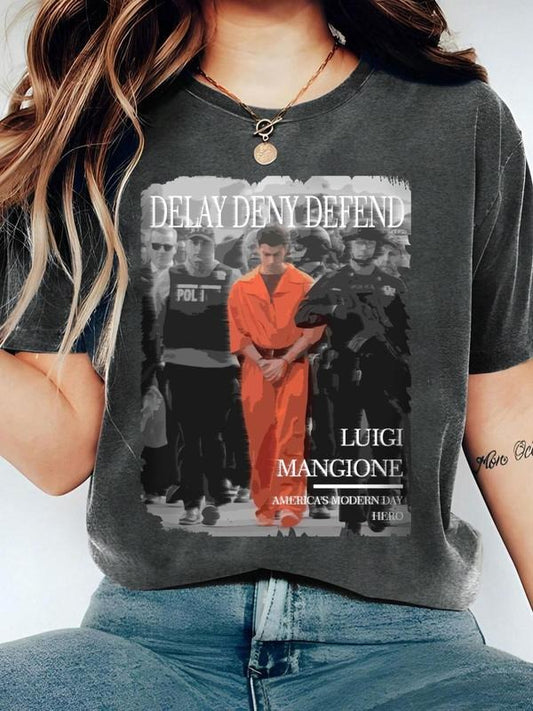 Women's Graphic Print Round Neck Tee, Fashion Casual Short Sleeve T-shirt for Daily Wear, Ladies Spring & Fall Clothes