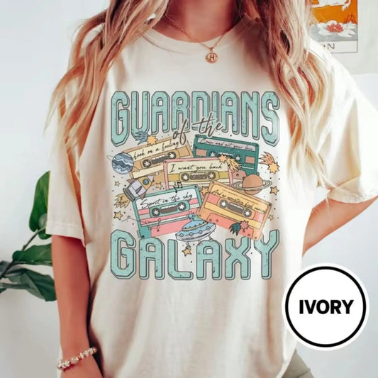 Women's Letter & Cassette Tape Print Round Neck Tee, Vintage Trendy Casual Short Sleeve T-shirt for Daily Wear, Ladies Summer Outfit