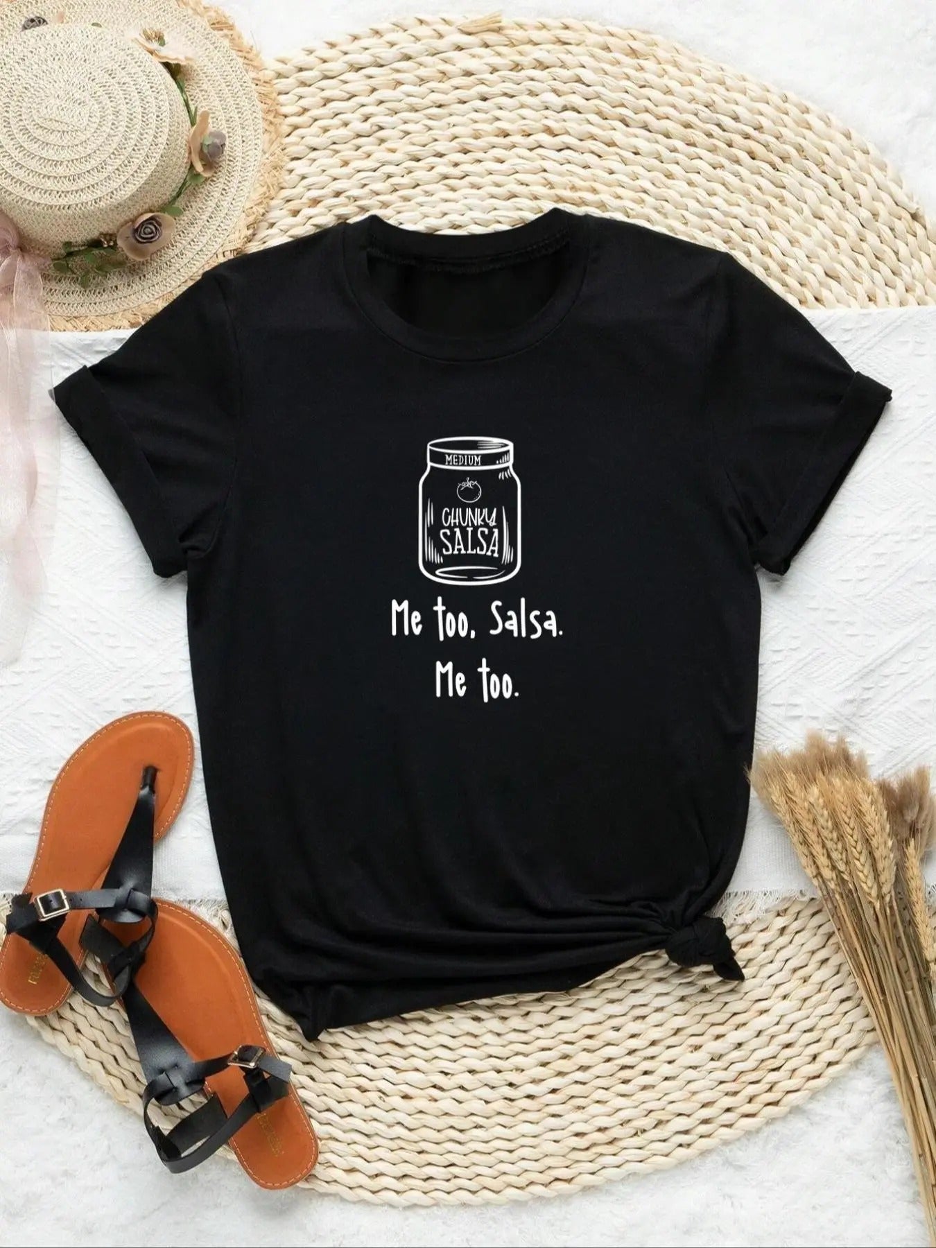 Women's Letter Graphic Round Neck Tee, Vintage Trendy Casual Short Sleeve T-shirt for Daily Wear, Ladies All Seasons Outfit