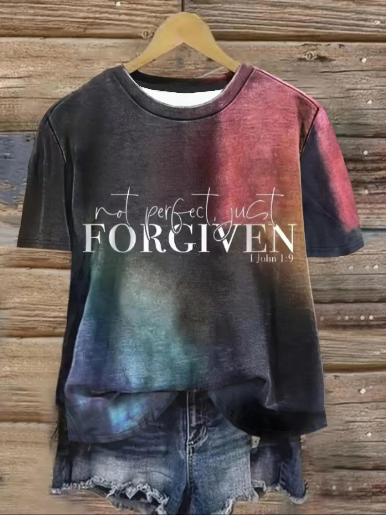 Women's Letter Print Tee, Casual Trendy Short Sleeve T-shirt for Daily Wear, Ladies Summer Clothes Hoodie, Sweatshirt