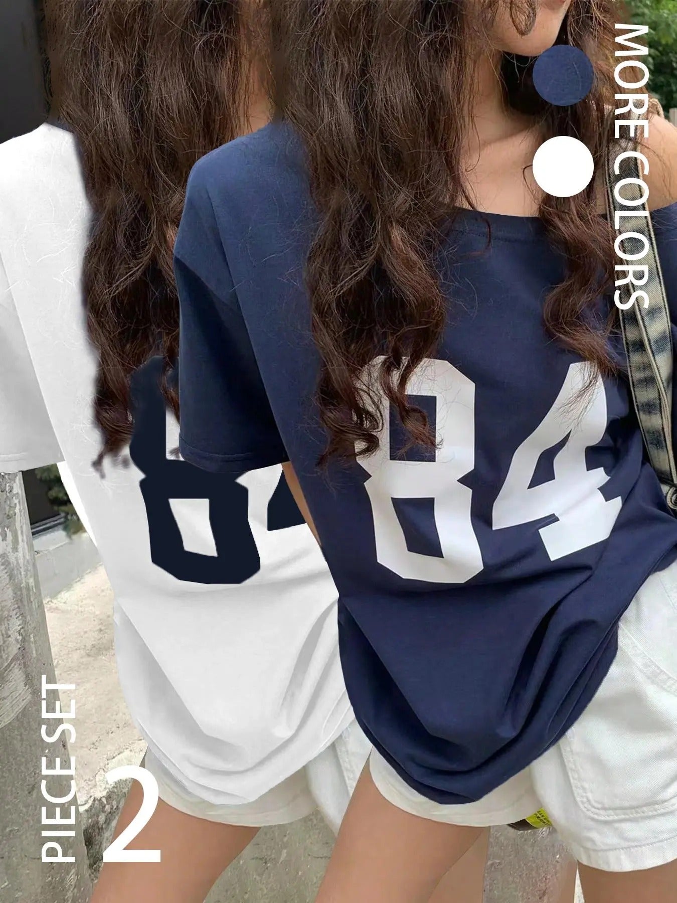 Women's Number Print One Shoulder Tee, Casual Fashion T-shirt for Daily Wear, Ladies Clothes for All Seasons Hoodie,...