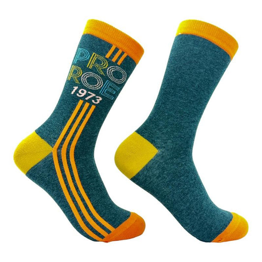 Women's Pro Roe 1973 Socks Roe V Wade Womens Rights Protest Footwear Funny Graphic Socks Comfortable Fitted Spandex Cotton