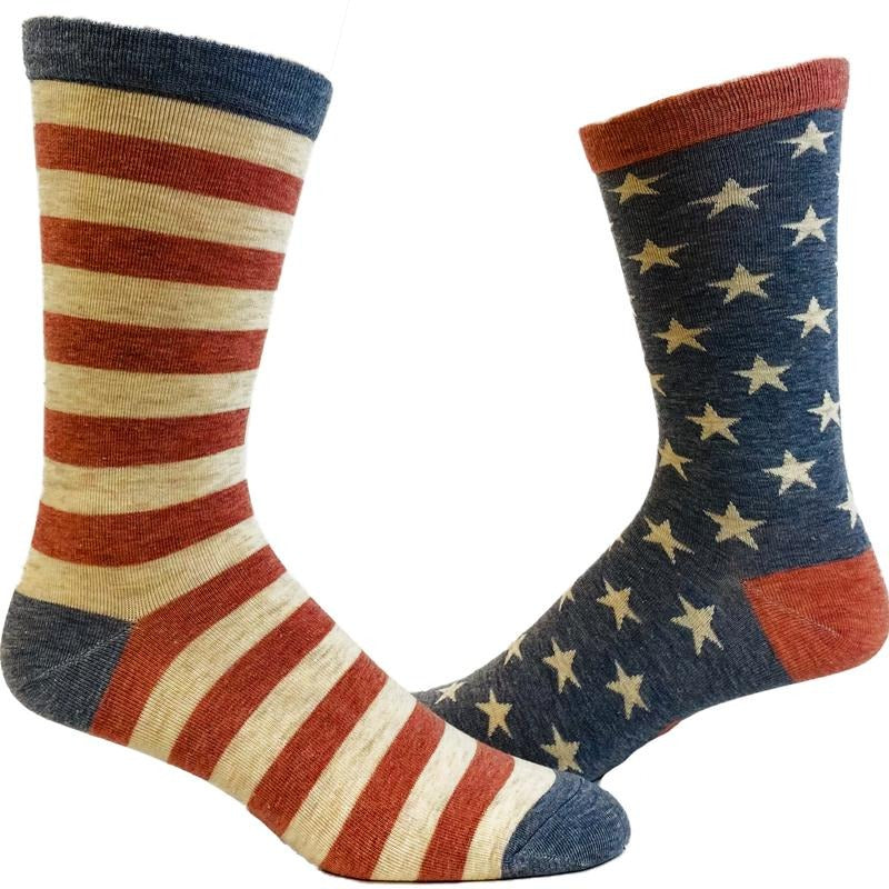 Women's Stars And Stripes Socks Festive 4th Of July Independence Day Patriot Footwear Funny Graphic Socks Comfortable...