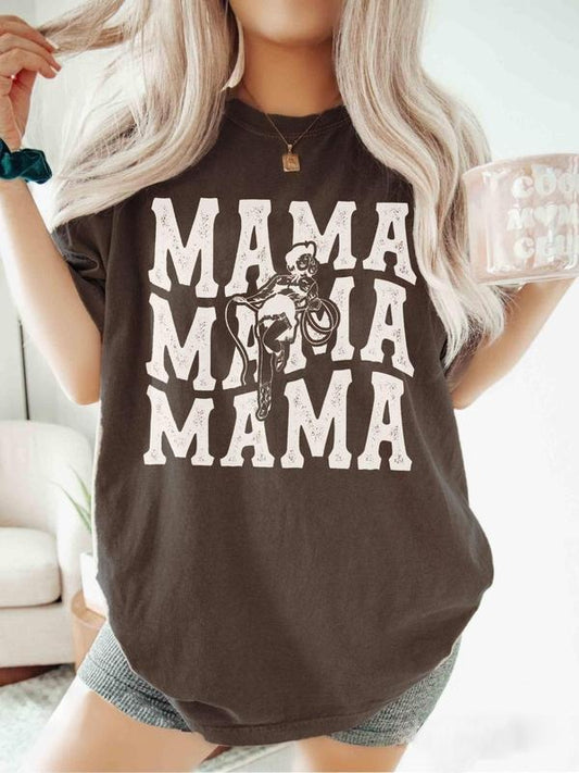 Women's Vintage Figure & Letter Print Round Neck Graphic Tee, Casual Short Sleeve T-shirt for Summer, Women's Top for Daily Wear