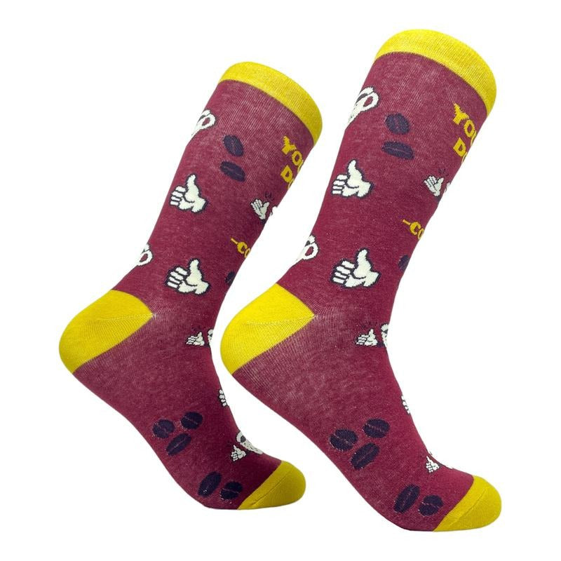 Women's You Can Do It Coffee Socks Funny Cafe Lover Cup Of Joe Graphic Novelty Footwear Funny Graphic Socks Comfortable...