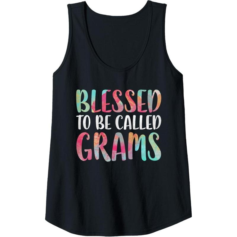 Womens Blessed To Be Called Grams T-Shirt Mother's Day Shirt Tank Top Hoodie, Sweatshirt | DripVista.com