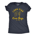 Womens Corn Star Corn Dogs T Shirt Funny Hot Dog Adult Joke Tee For Ladies Funny Womens T Shirts Cute Slimming Top Comfortable Soft Womenswear Food T Shirt for Women Funny Sarcastic T Shirt Women's Navy -