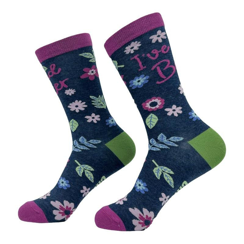 Womens Cute Floral Socks Bundle 5 Pack Socks With Funny Graphics for Ladies Funny Graphic Socks Comfortable Fitted...