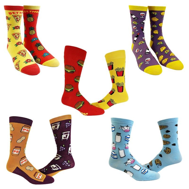 Womens Cute Mismatched Socks Bundle 5 Pack Socks With Funny Graphics For Ladies Funny Graphic Socks Comfortable Fitted...