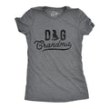 Womens Dog Grandma T Shirt Cute Pet Puppy Animal Lover Graphic Tee for Grandfather Funny Womens T Shirts Cute Slimming Top Comfortable Soft Womenswear Grandma Tops for Women Funny Dog Top Women's Dark Grey