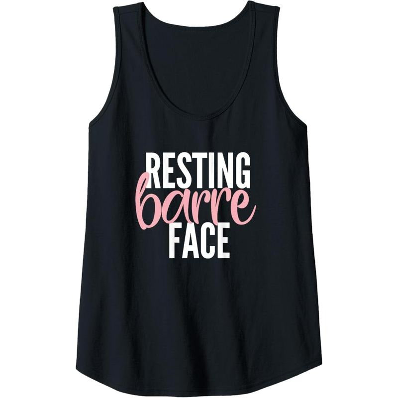 Womens Funny Resting barre face womens tank top shirt | gift idea Tank Top Made in USA Hoodie, Sweatshirt | DripVista.com