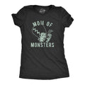 Womens Mom Of Monsters T Shirt Funny Halloween Coffee Parenting Novelty Graphic Tee Funny Womens T Shirts Cute Slimming Top Comfortable Soft Womenswear Halloween Tops for Women Funny Coffee Top Black