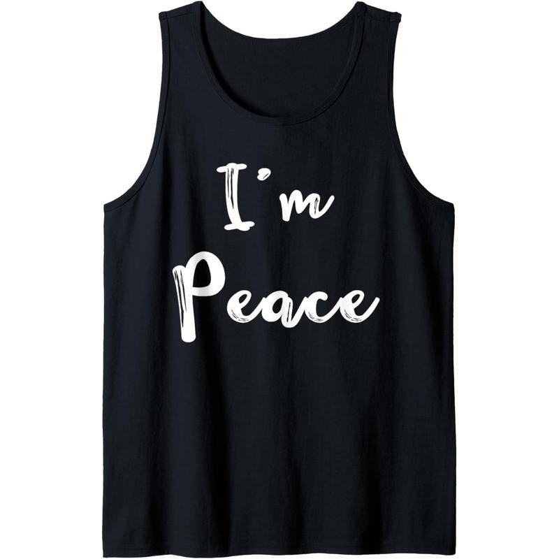Womens Shirt I Come in Peace I'm Peace Funny Matching Couple Tank Top MADE IN USA