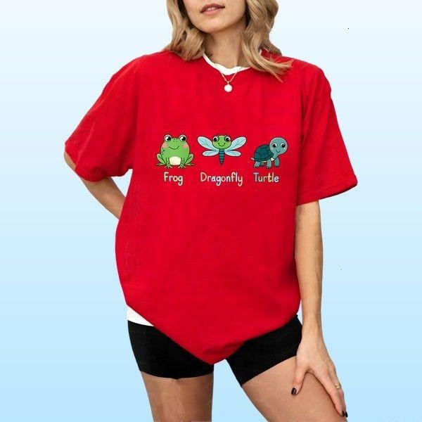Womens Subtle Political Humor Frog Dragonfly Turtle T-shirt Machine Washable Hoodie, Sweatshirt | DripVista.com