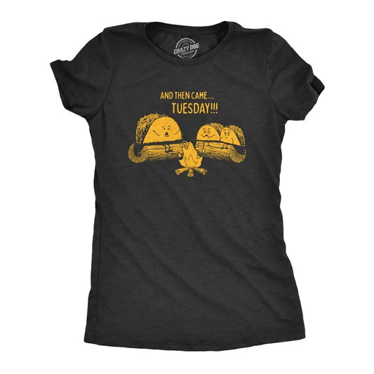 Womens Taco Tuesday Ghost Story T Shirt Funny Mexican Food Campfire Graphic Tee Funny Womens T Shirts Cute Slimming Top Comfortable Soft Womenswear Cinco De Mayo Tops for Women Funny Food Top Women's Black