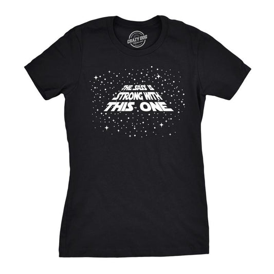 Womens The Sass Is Strong With This One T Shirt Funny Sarcastic Tee for Ladies Funny Womens T Shirts Cute Slimming Top Comfortable Soft Womenswear Sarcastic Tops for Women Funny Movie Top Women's Black