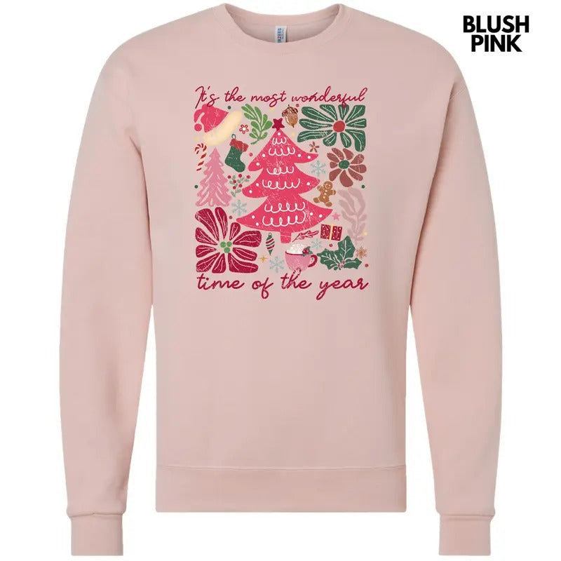 Wonderful Time Christmas Flowers Sweatshirt 'NLB T-Shirts, Hoodie | DripVista.com