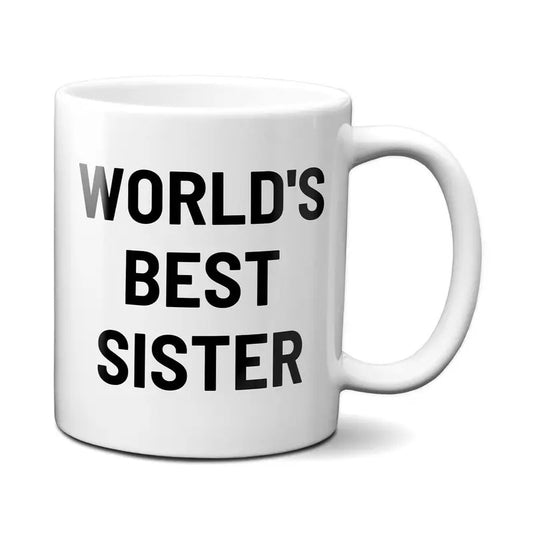 World's B*st Sister Mug, Sister Christmas Gift, Funny Mug For Her, Older Sister Cup, Birthday Mothers Day Gift, 11 15oz Ceramic Cup
