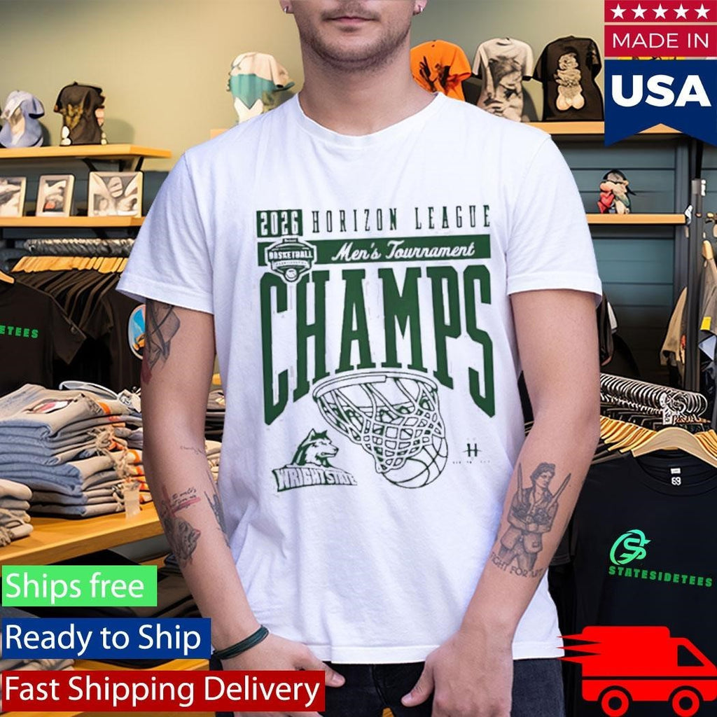 Wright State Basketball 2026 Horizon League Men’s Tournament Champions Shirt