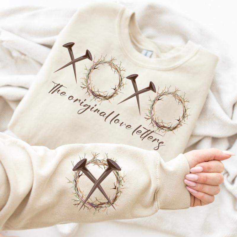 XOXO The Original Love Letters Shirt, Easter Sweatshirt, Christian ,Religious , Faith Christian Hoodie | DripVista.com