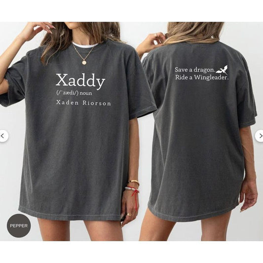 Xaddy Shirt Xaden Fourth Wing Iron Flame Sweatshirt Xaden Basgiath War College For Book Lover Dragon Rider Violet Sorrengail Rebecca Yarros