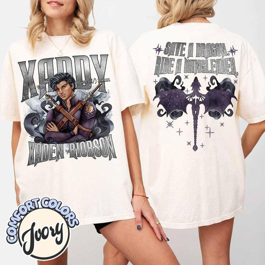 Xaddy Shirt, Onyx Storm Shirt, Xaden Riorson Shirt, Fourth Wing Shirt, Iron Flame Shirt, Bookish Shirt, Fantasy Book Dragon
