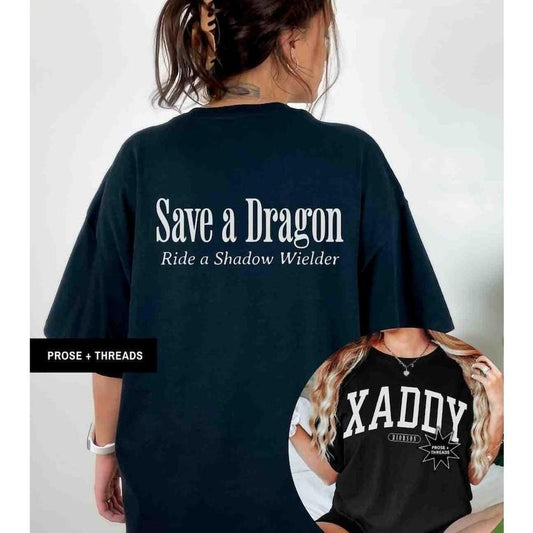 Xaddy Xaden Riorson Fourth Wing Shirt Iron Flame Merch Booktok Merch Bookstagram Onyx Storm Violet Basgiath War College Bookish Gifts
