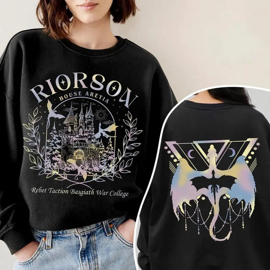 Xaden Riorson House Sweatshirt, Fourth Wing Sweatshirt, Xaden Riorson Wingleader Sweatshirt, Dragon Rider, Violet Sorrengail, Onyx Storm