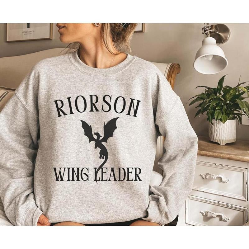 Xaden Riorson Wingleader Sweatshirt Fourth Wing Shirt Booktok Onyx Storm Violence Shadow Violent Little Thing Daddy Onyx Storm