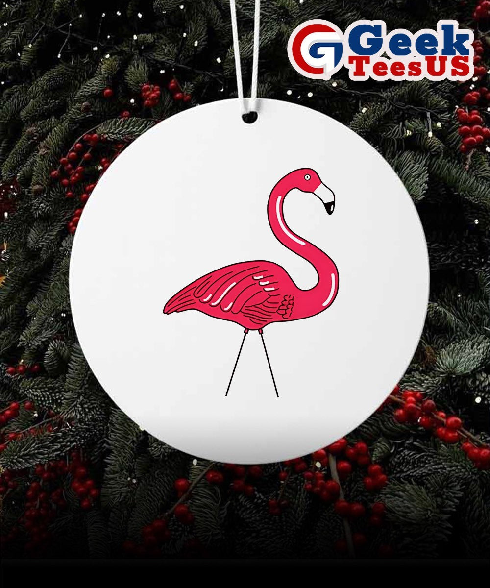 Xl Plastic Flamingo Ornament