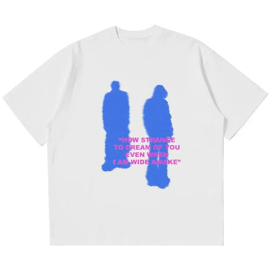 Y2K Discussions Vintage Graphic T-Shirt Crew Neck Size S- 3XL Cotton Casual Short Sleeve T-Shirt with Printed Design - Crewneck, Tshirt Tropical Tops