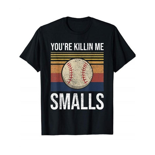 YOU'RE KILLIN ME SMALLS Baseball Sports Slogan Funny Sayings Boy's T-shirt, Youth Tees Short Sleeve Soft Comfy Tee, Outdoor Clothing made in usa