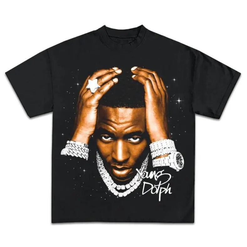 YOUNG DOLPH T-SHIRT, Rare Rap Tee Tour Concert Hip Hop Shirt Hoodie, Sweatshirt | DripVista.com