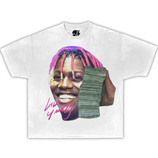 Yachty Money Talk Shirt Big Face Rapper Graphic Tee Shirt Vintage Rap Hip Hop Merch Oversized Heavy Cotton Men Women Menswear Top