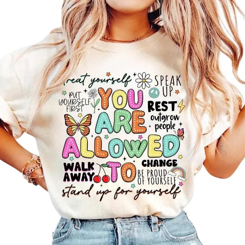 You Are Allowed To Shirt, One Mental Health Breakdown Shirt, Mama Tee Gift, Mental Health Matters Shirt, Mothers Day...