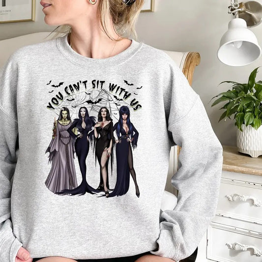 You Cant Sit With Us Sweater, Bad Girls Shirt, Cute Halloween Shirt, Halloween Queen Shirt, Halloween Witch T-Shirt, Mean Girls Sweatshirt, Full Sizes, Full Colors, Unisex T-shirt for Men and Women, Classic Menswear, Womenswear Comfort Top Printed