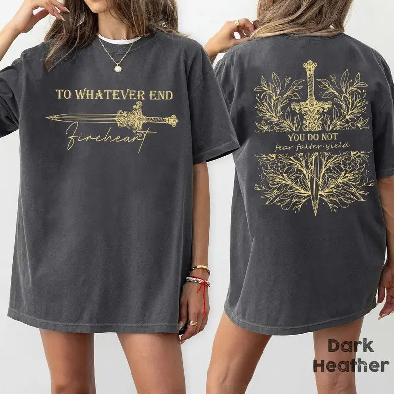 You Do Not Yield TOG Inspired T-Shirt, Bookish Gift for Women, Booktok Shirt, Fantasy Reading Gift, Book Lover