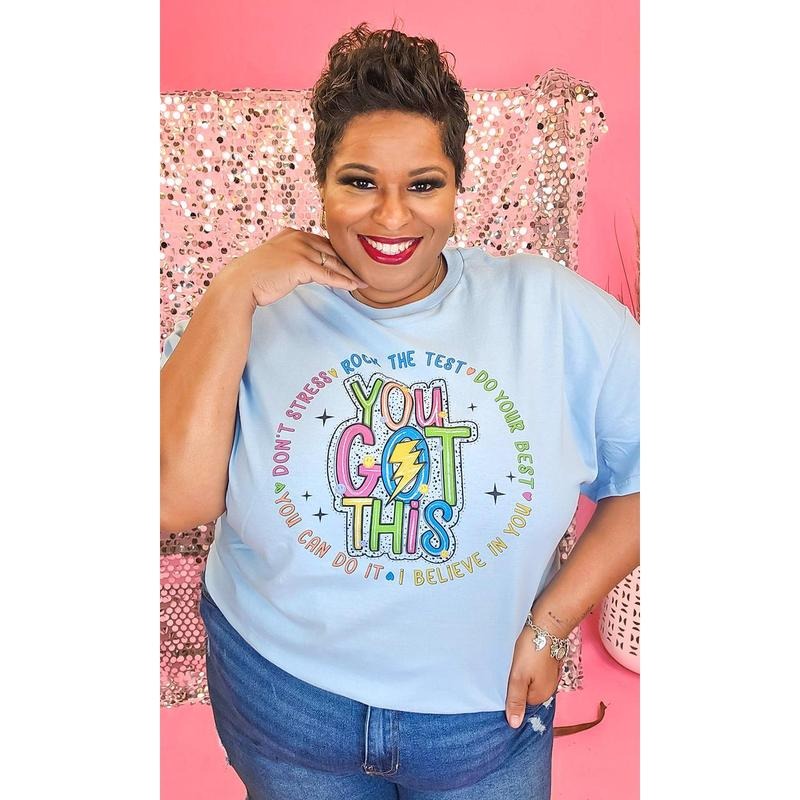 You Got This Rock the Test Graphic T-Shirt Hoodie, Sweatshirt | DripVista.com