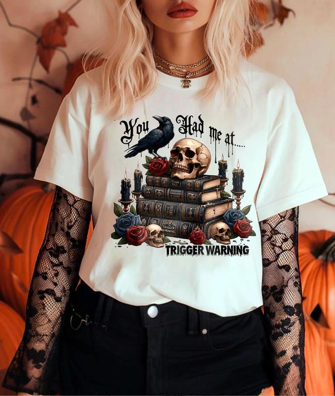 You Had Me at Trigger Warning Shirt, Bookish Dark Romance Sweatshirt, Book Lover Shirt, Smut Hoodie, Dark Romance...