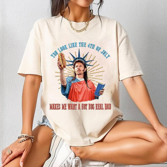 You Look Like The 4th Of July Joe Dirt T-Shirt, Joe Dirt Merica Sweatshirt, Fourth Of July Movie Meme Tee Shirt, Patriotic Shirt
