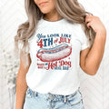 You Look Like The 4th Of July, Funny 4th July Shirt, Hot Dog Lover Shirt, Makes Me Want A Hot Dog Real Bad Shirt, Independence Day Tee Hoodie, T-shirt and sweaterstyle{n002}2