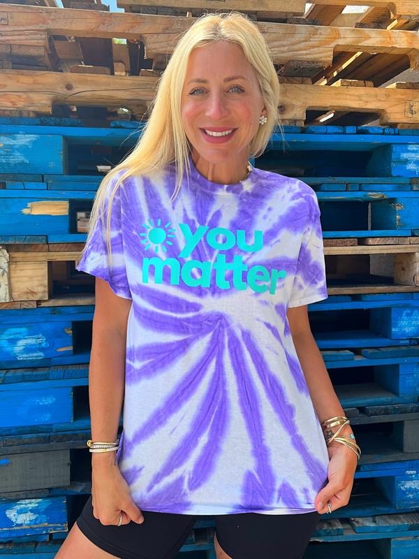 You Matter Tie-Dye Tee Hoodie, Sweatshirt | DripVista.com