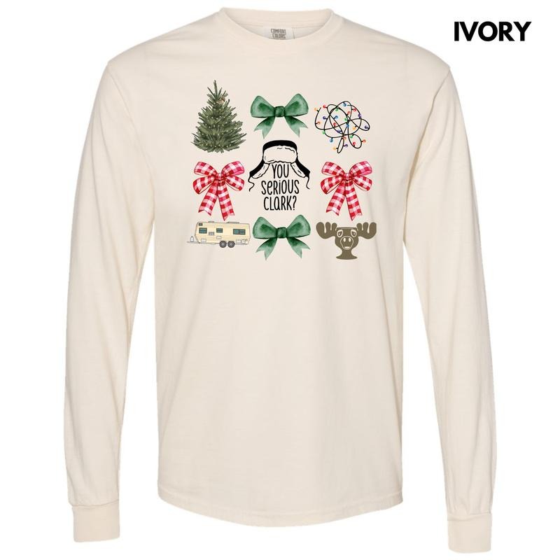 You Serious Clark Collage Long Sleeve Comfort Colors T-Shirt 'NLB' Hoodie, Sweatshirt | DripVista.com
