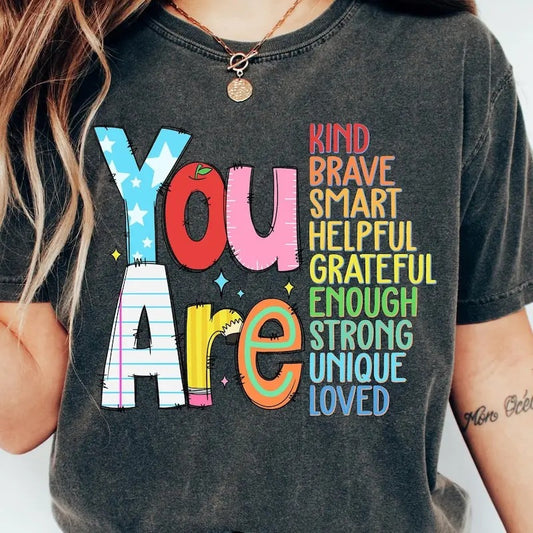You are kind Shirt,Back to school Shirt,Back to school Tee,Teacher Shirt,Teacher appreciation Tee,Retro Teacher Shirt,kindergarteen teacher