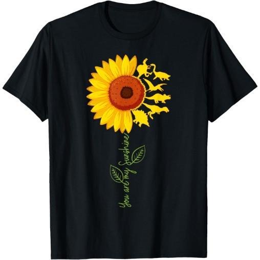 You are my Sunshine Sunflower Dinosaur Tyrannosaurus Rex T-shirt, Made in USA Hoodie, Sweatshirt | DripVista.com