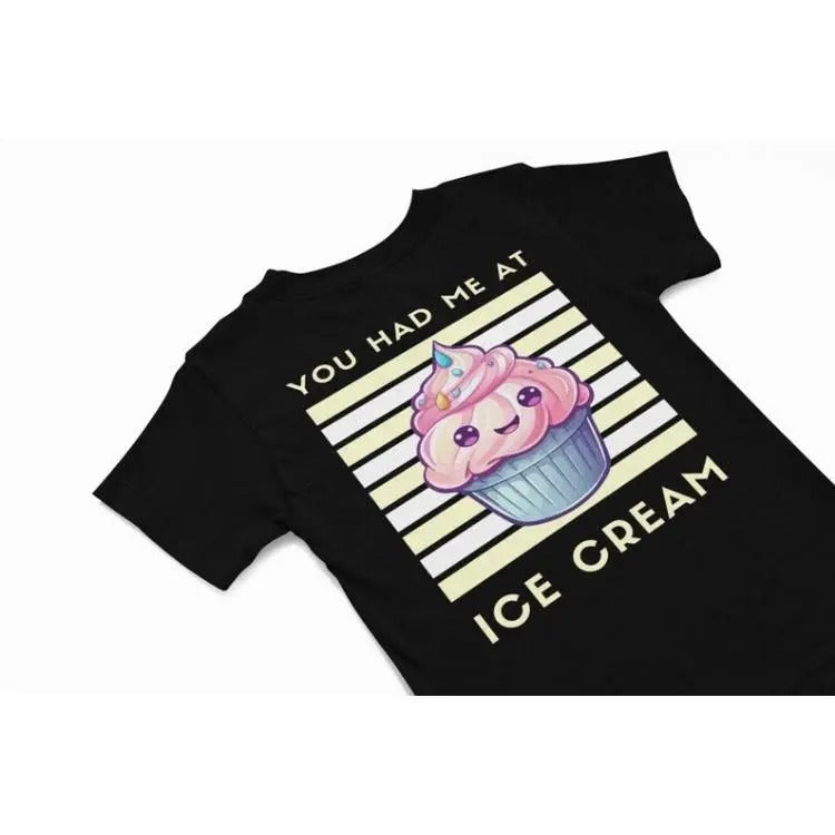 You had me at ice cream kawaii T-Shirt, Cute kawaii Tee, Funny foody shirt gift, quirky food humour shirt, quirky kawaii...