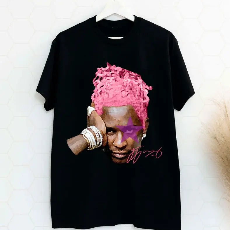 Young Thug Pink star Shirt for True Fans Hoodie, Sweatshirt | DripVista.com