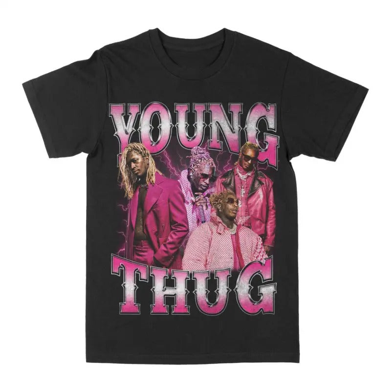 Young Thugg Pink Graphic Tee Hoodie, Sweatshirt | DripVista.com