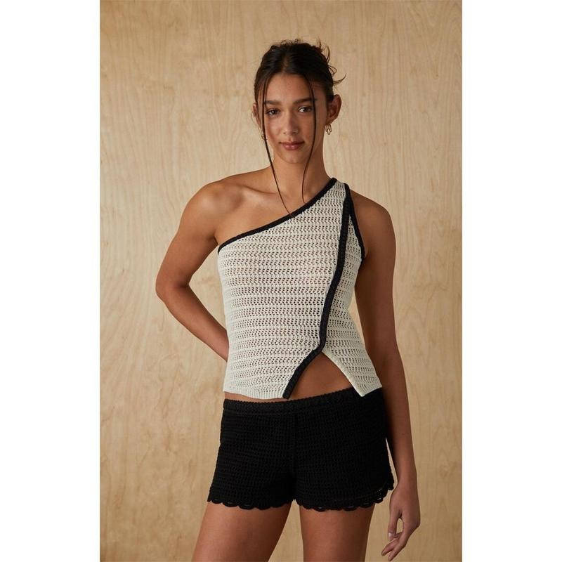 Your Favorite Women's Colette One Shoulder Knit Top T-Shirts, Hoodie, Sweatshirt | DripVista.com